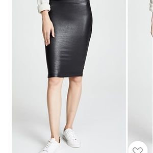 Like New! Faux leather Spanx skirt